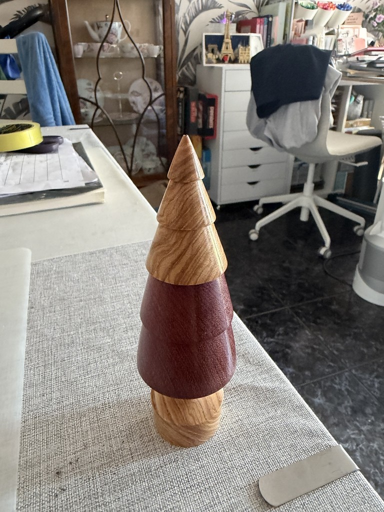 Ash and Purpleheart Traditional Tree